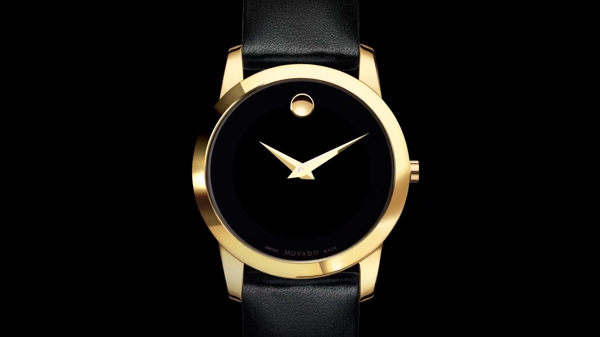 Reloj Movado de correa negra