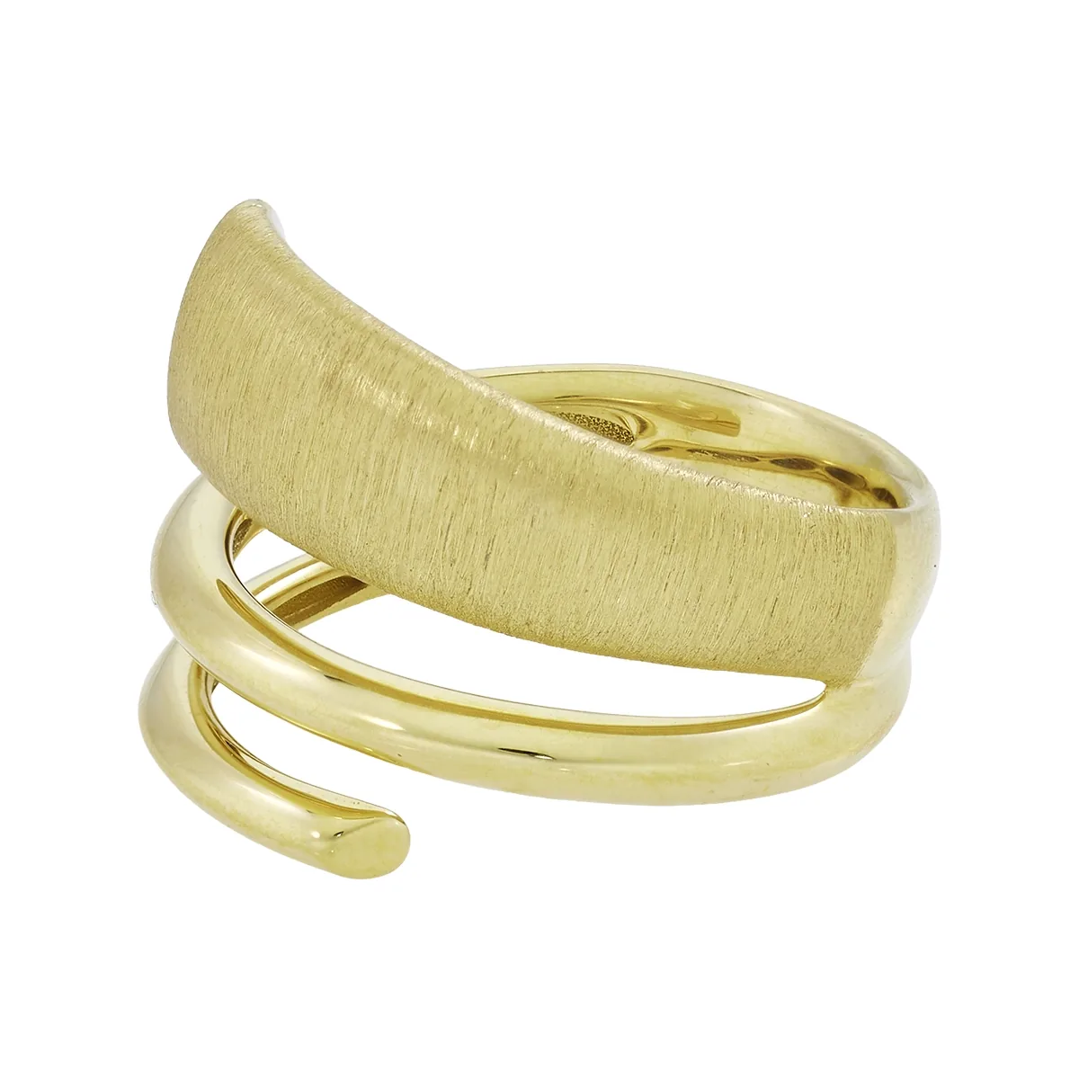 Anillo en oro amarillo de 18 Kilates satinado