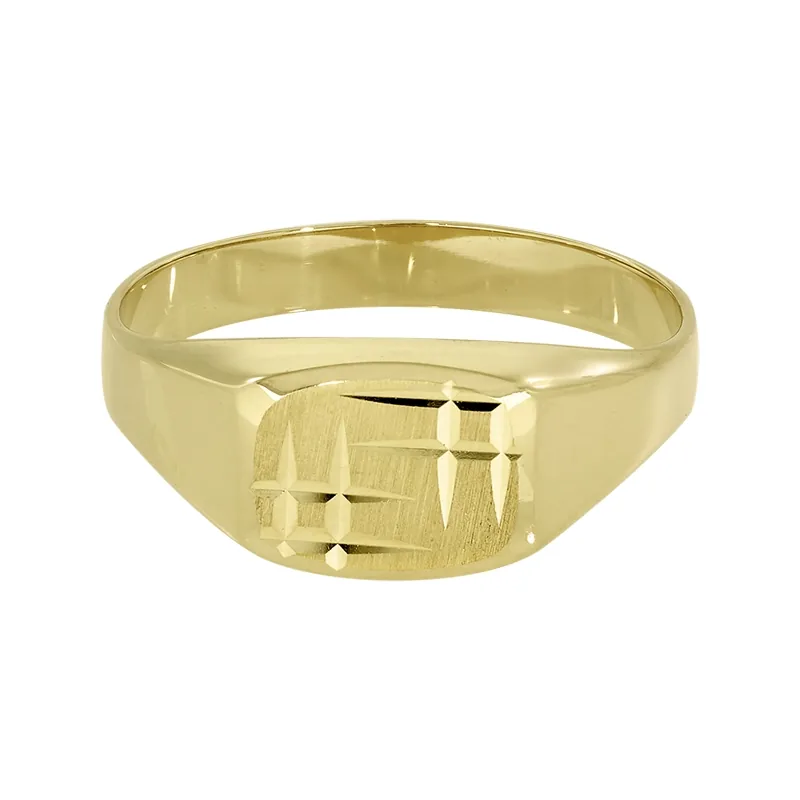 Anillo en oro amarillo de 18 Kilates satinado