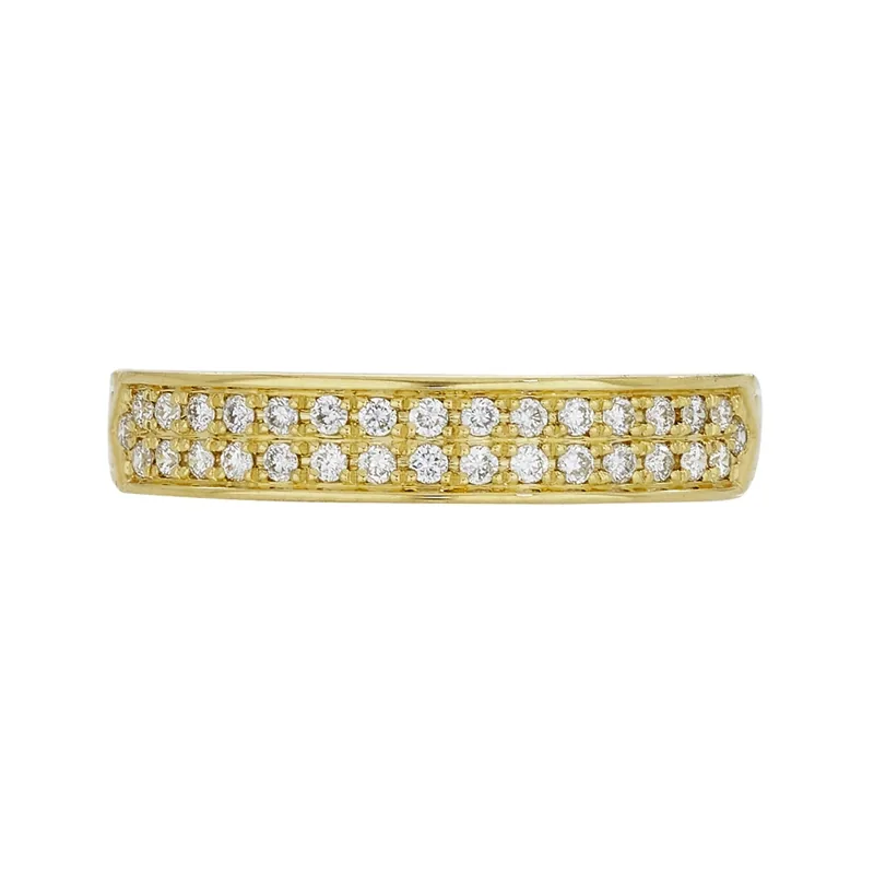 Anillo en oro amarillo de 18 Kilates, con diamantes de 0.20 Ct