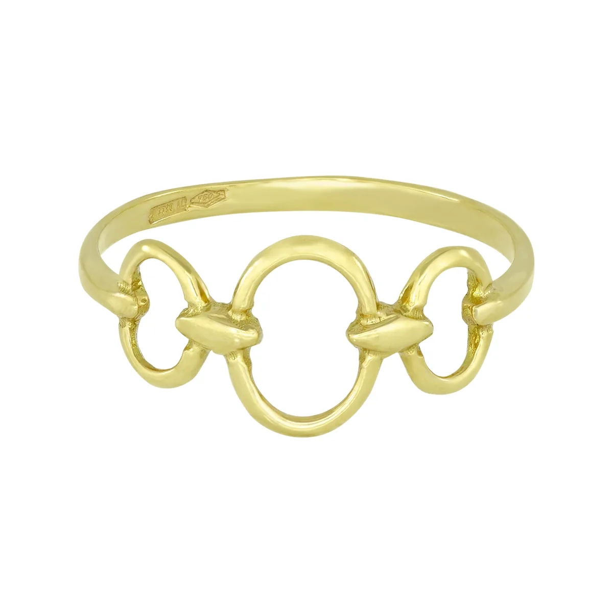 Anillo en oro amarillo de 18 Kilates