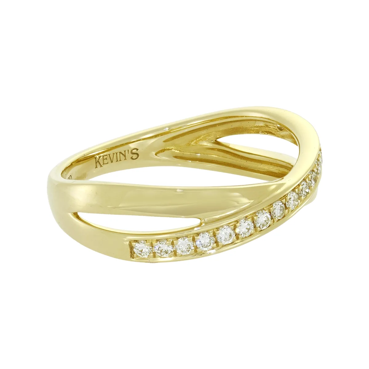 Anillo en oro amarillo de 18 Kilates, con diamante de laboratorio de 0.17 Ct