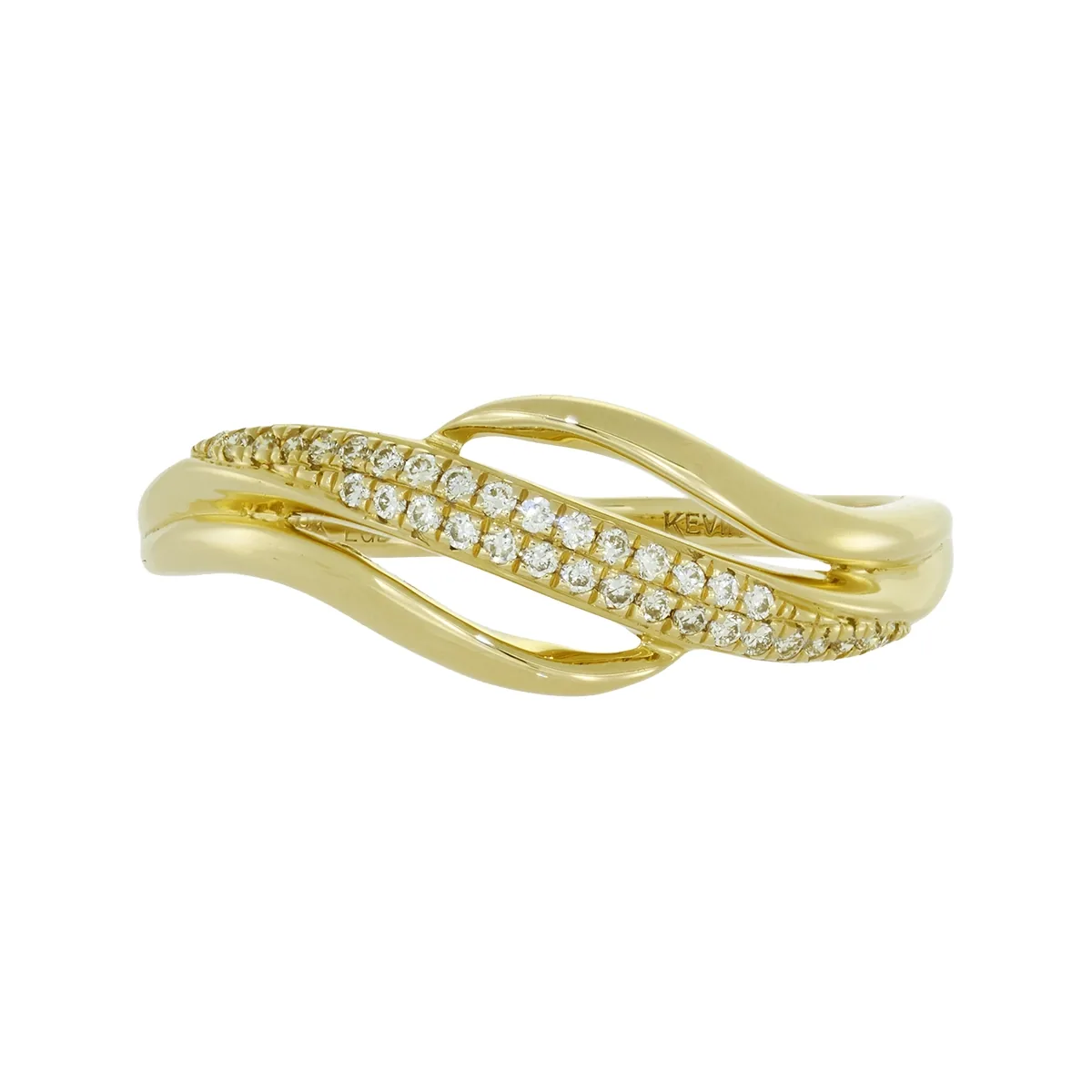 Anillo en oro amarillo de 18 Kilates, con diamante de laboratorio de 0.08 Ct
