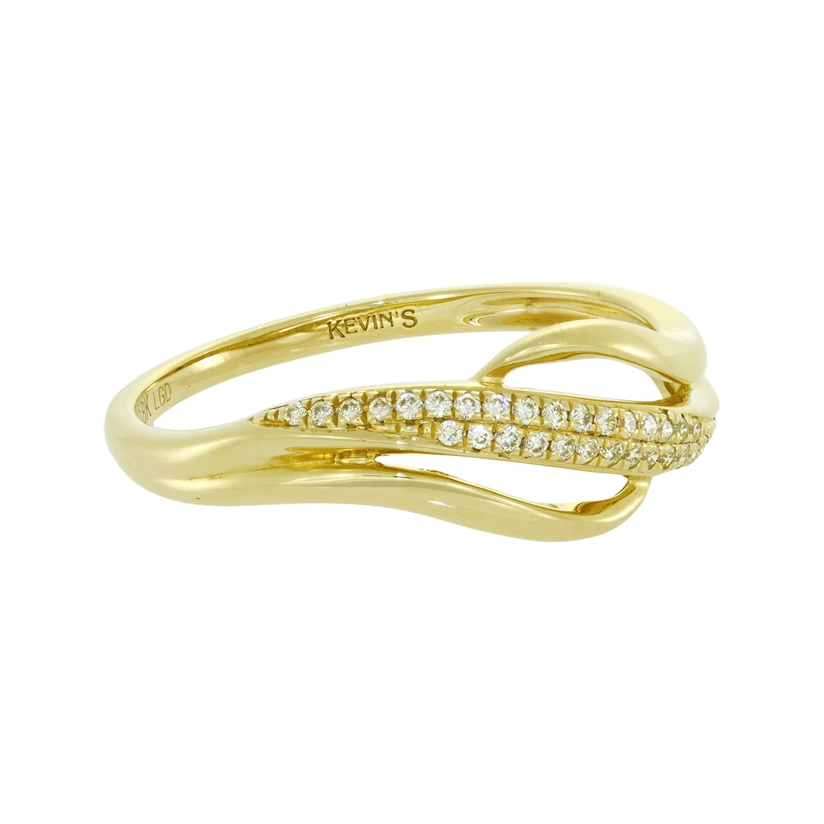 Anillo en oro amarillo de 18 Kilates, con diamante de laboratorio de 0.08 Ct