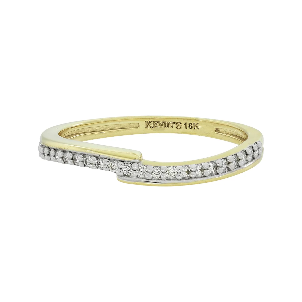 Anillo en oro amarillo de 18 Kilates, con diamantes de 0.11 Ct