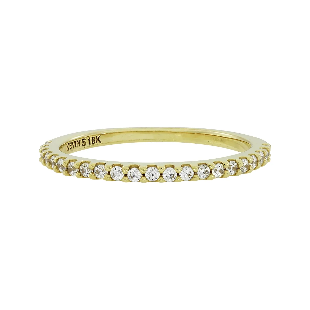 Anillo en oro amarillo de 18 Kilates, con zircones