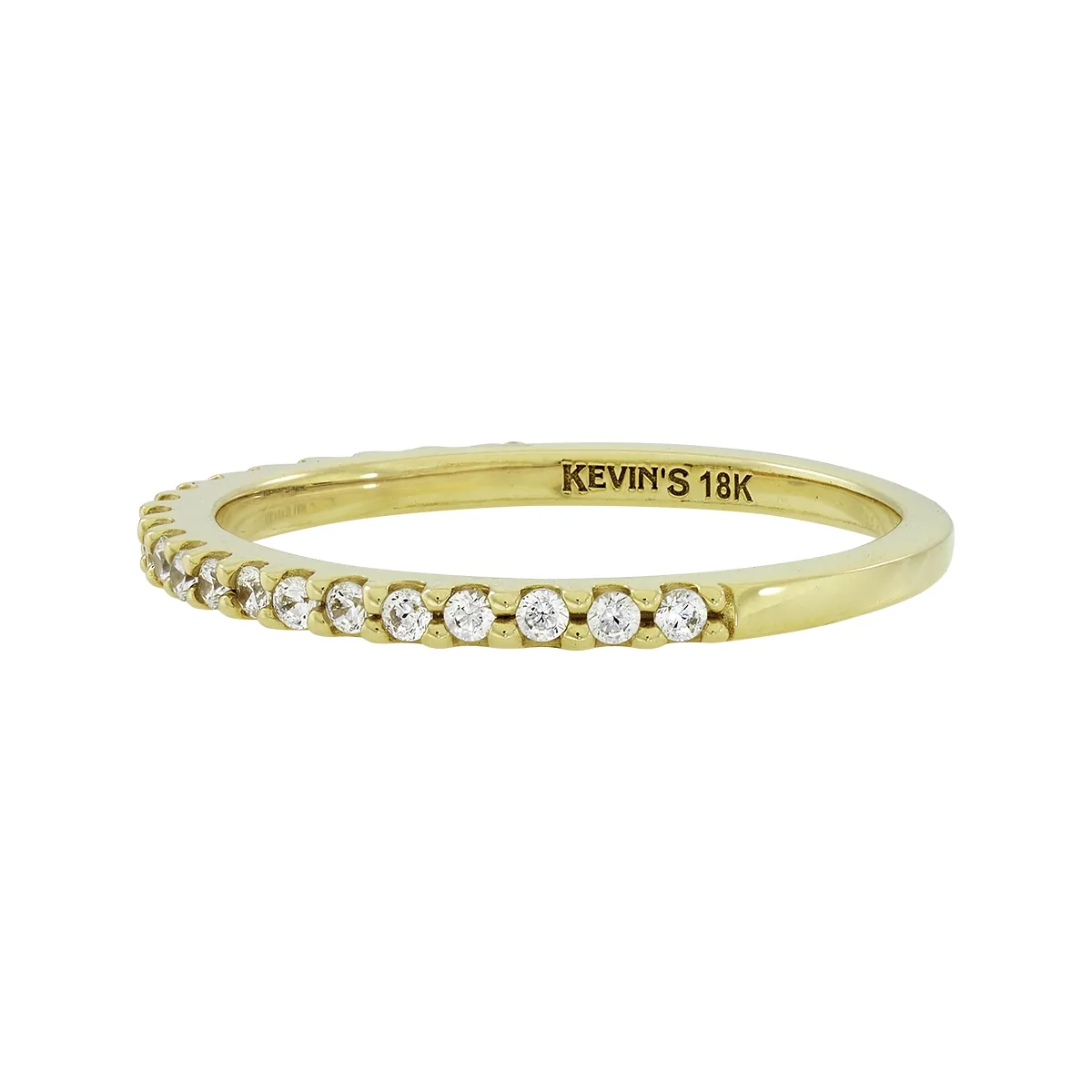 Anillo en oro amarillo de 18 Kilates, con zircones