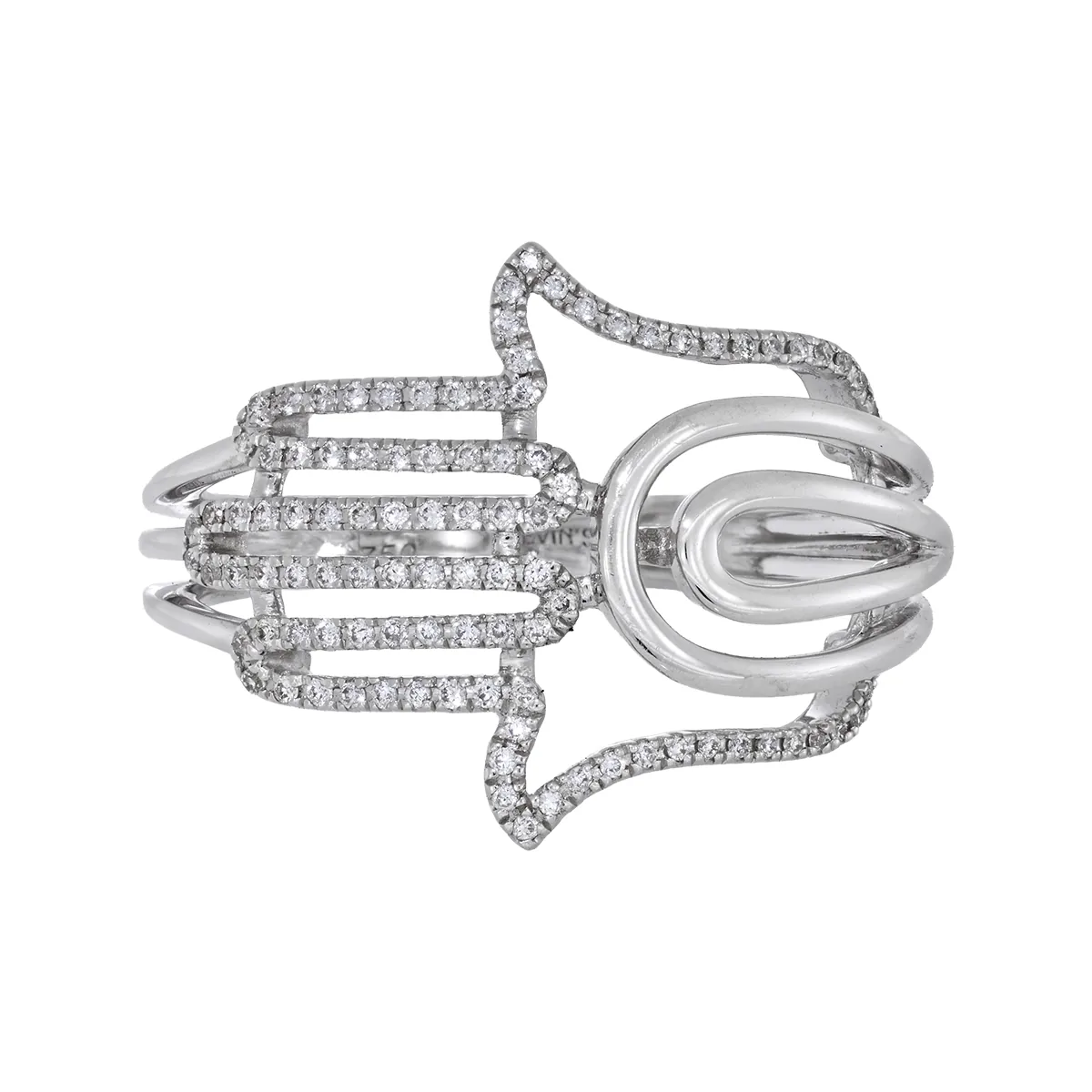 Anillo en oro blanco de 18 Kilates, con diamantes de 0.14 Ct