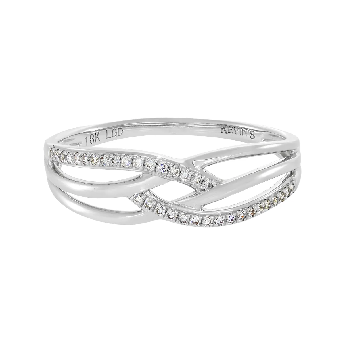 Anillo en oro blanco de 18 Kilates, con diamante de laboratorio de 0.08 Ct
