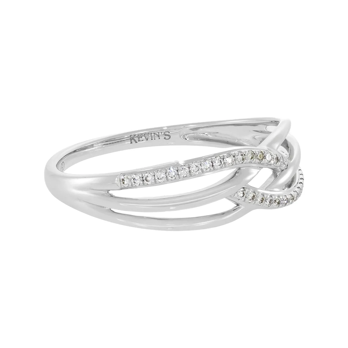 Anillo en oro blanco de 18 Kilates, con diamante de laboratorio de 0.08 Ct