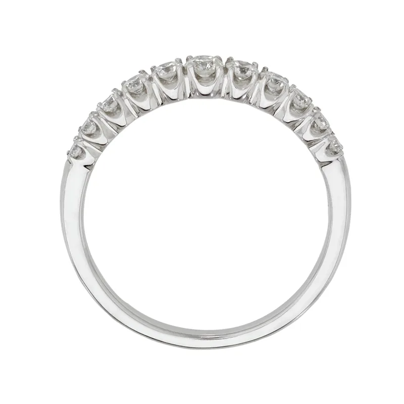 Anillo en oro blanco de 18 Kilates, con diamantes de 0.37 Ct