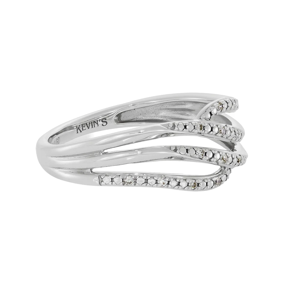 Anillo en oro blanco de 18 Kilates, con diamante de laboratorio de 0.04 Ct