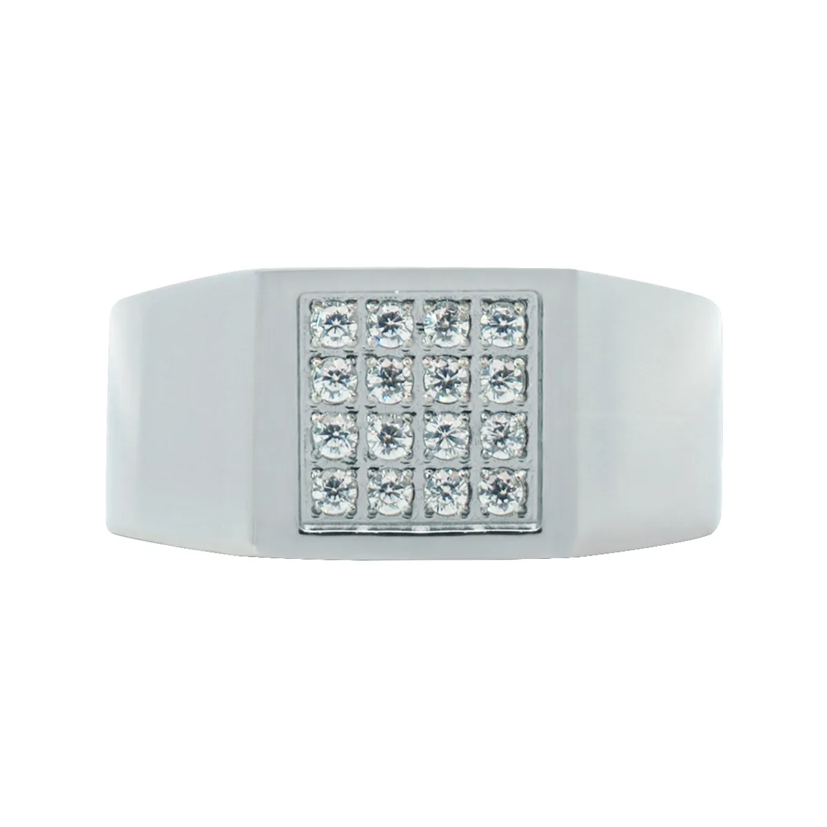 Anillo en acero, con cristales, de la coleccion Forza