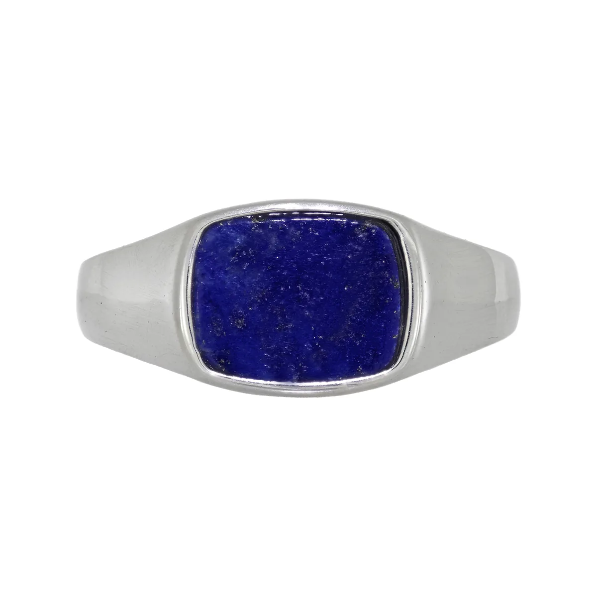 Anillo en plata Ley 925, con lapislázuli central