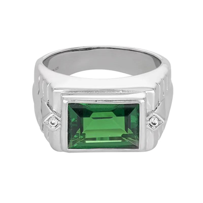 Anillo en plata Ley 925, con cristal central, de la coleccion Sueños