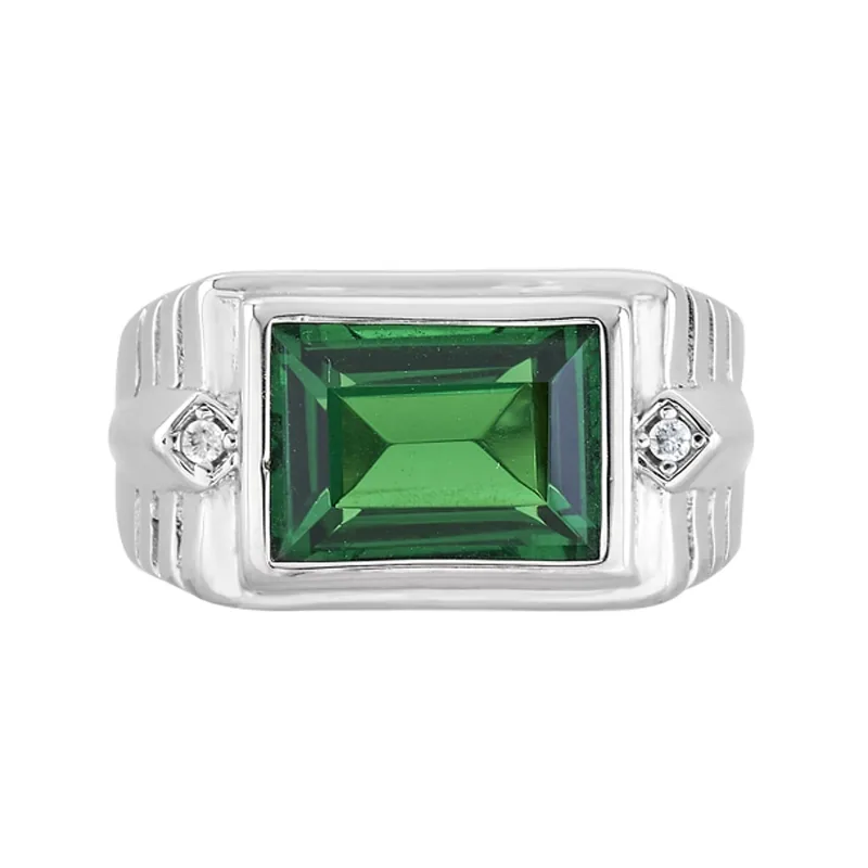 Anillo en plata Ley 925, con cristal central, de la coleccion Sueños
