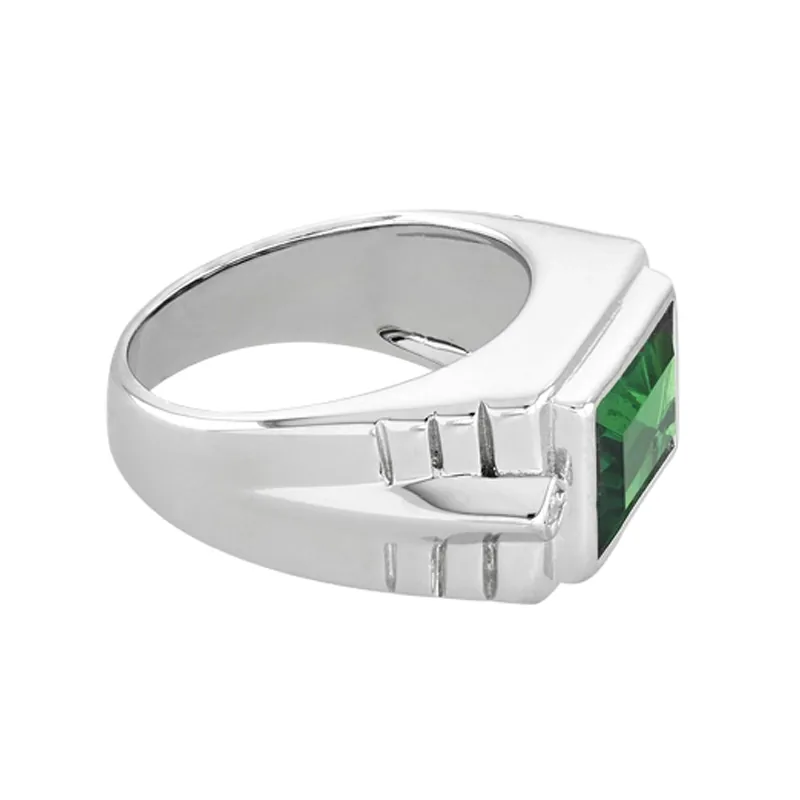 Anillo en plata Ley 925, con cristal central, de la coleccion Sueños