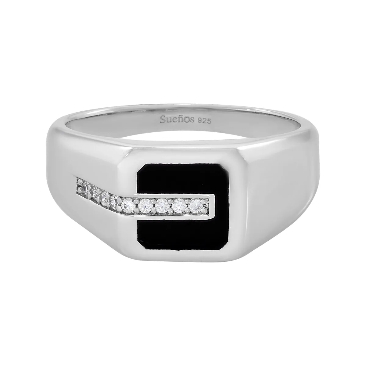 Anillo en plata Ley 925, con cristales, de la coleccion Sueños