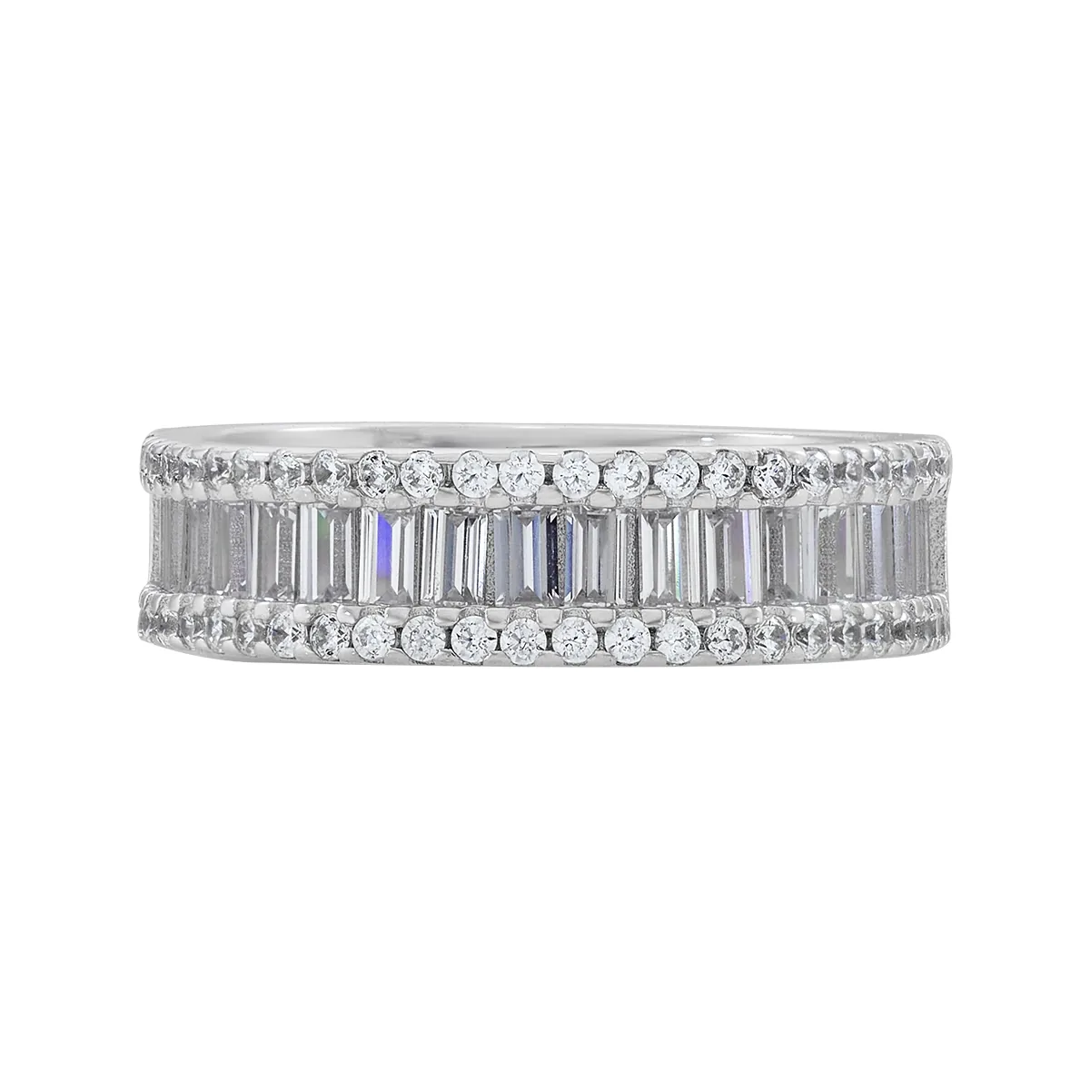 Anillo en plata Ley 925, con cristales, de la coleccion Sueños
