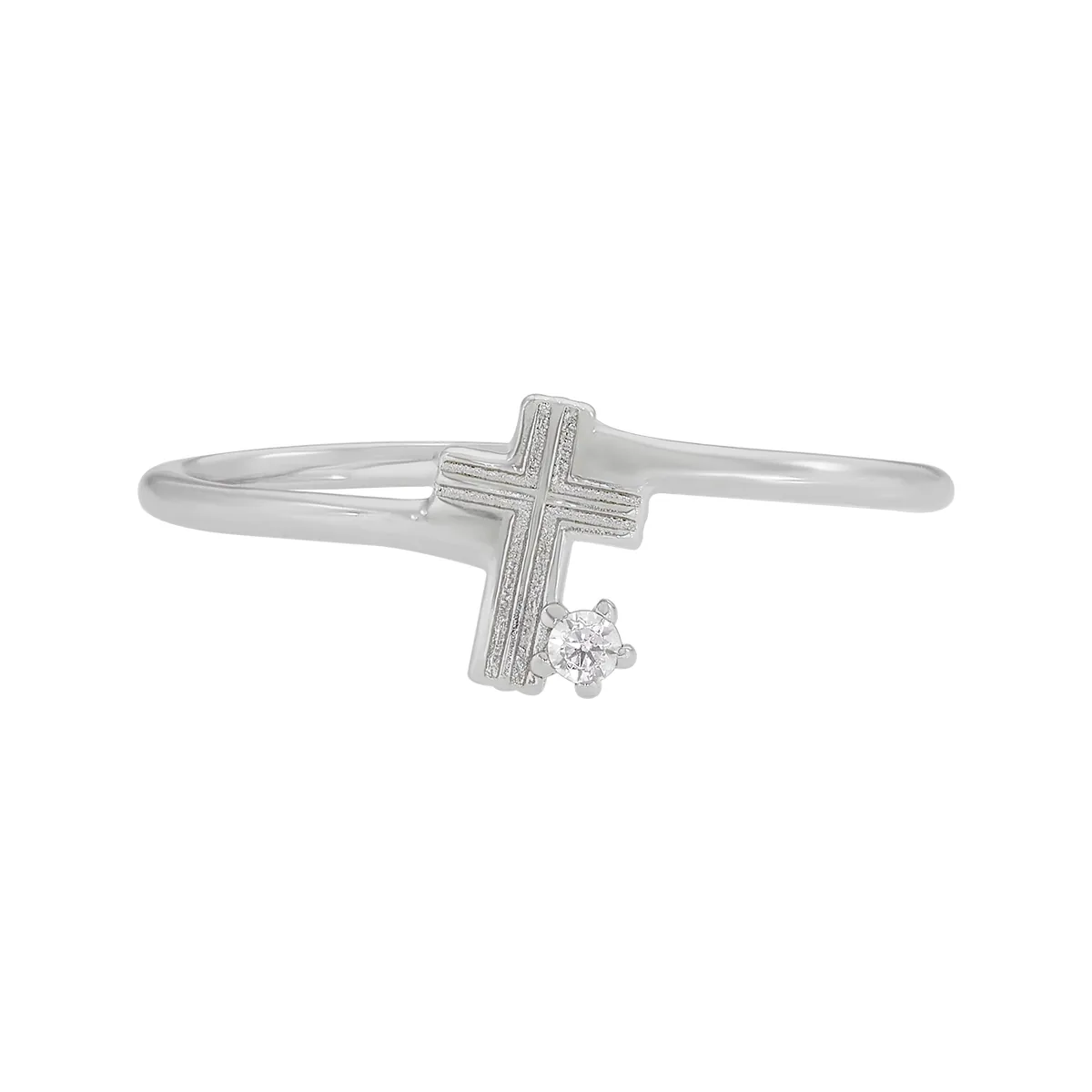 Anillo en plata Ley 925, con cristal central, de la coleccion Sueños