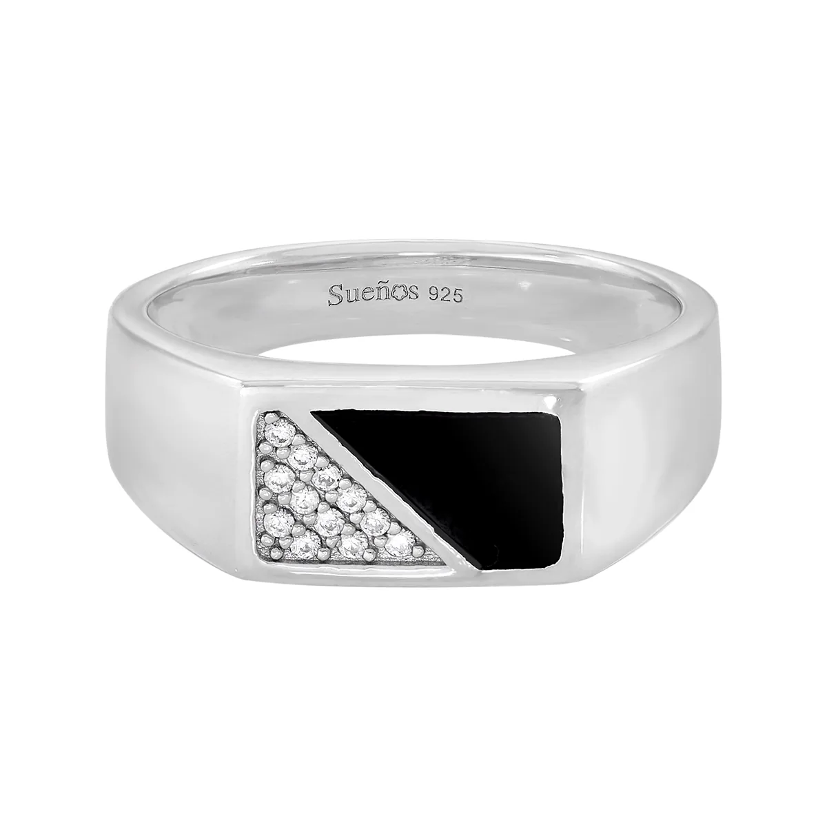 Anillo en plata Ley 925, con cristales, de la coleccion Sueños