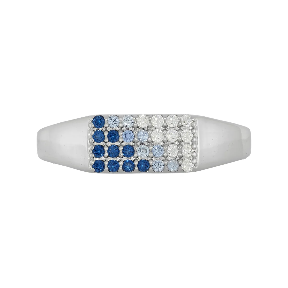 Anillo en plata Ley 925, con zircones y zircones, de la coleccion Sueños