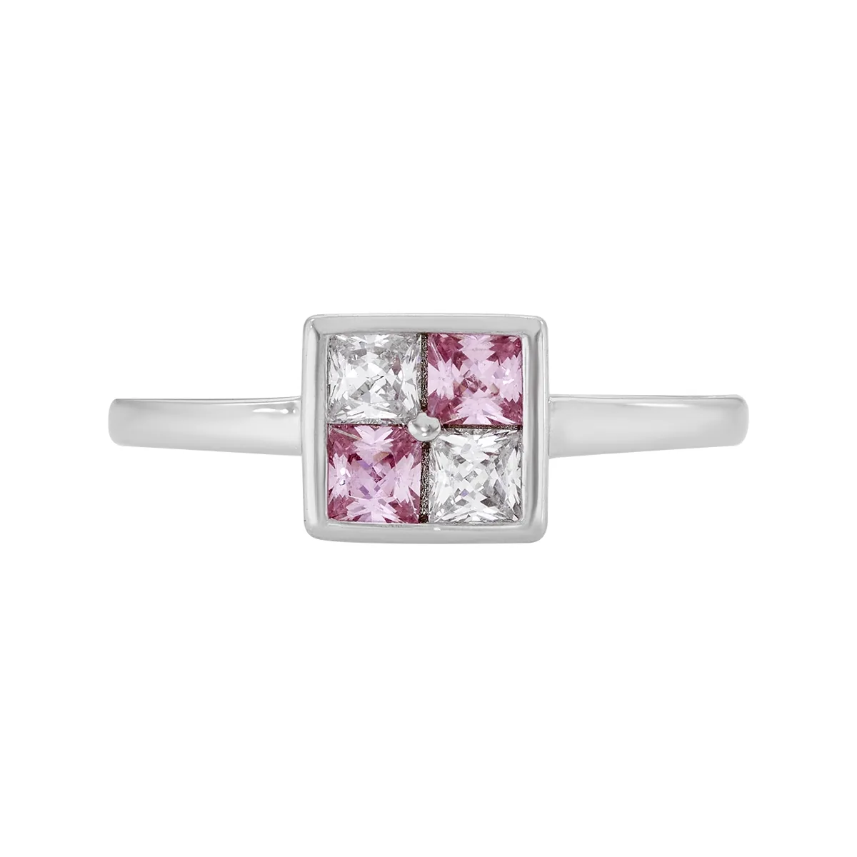 Anillo en plata Ley 925, con cristales, de la coleccion Sueños