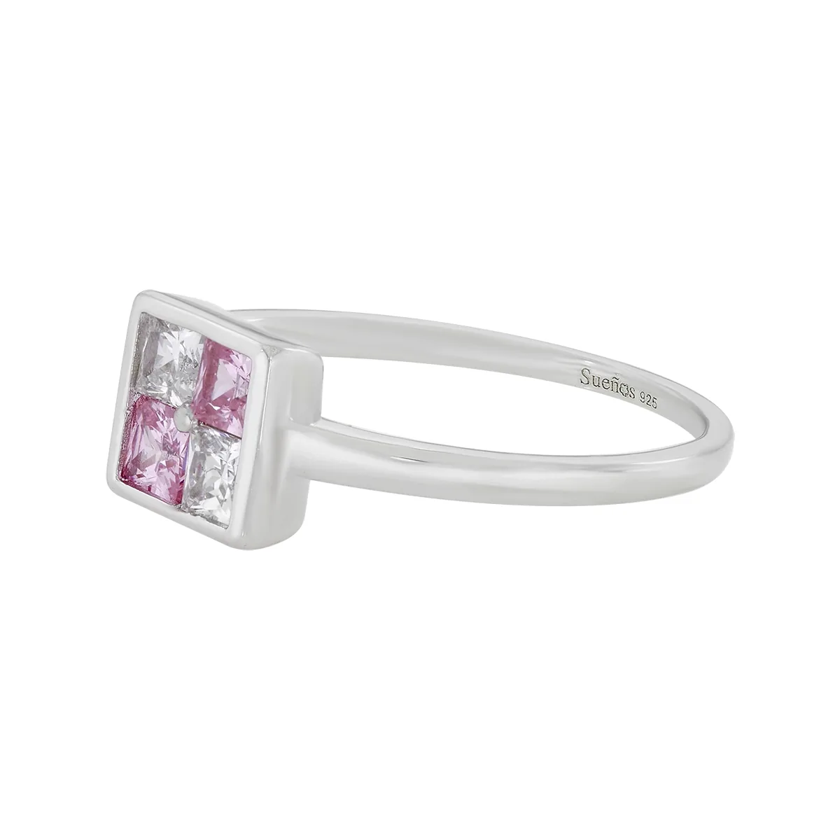 Anillo en plata Ley 925, con cristales, de la coleccion Sueños