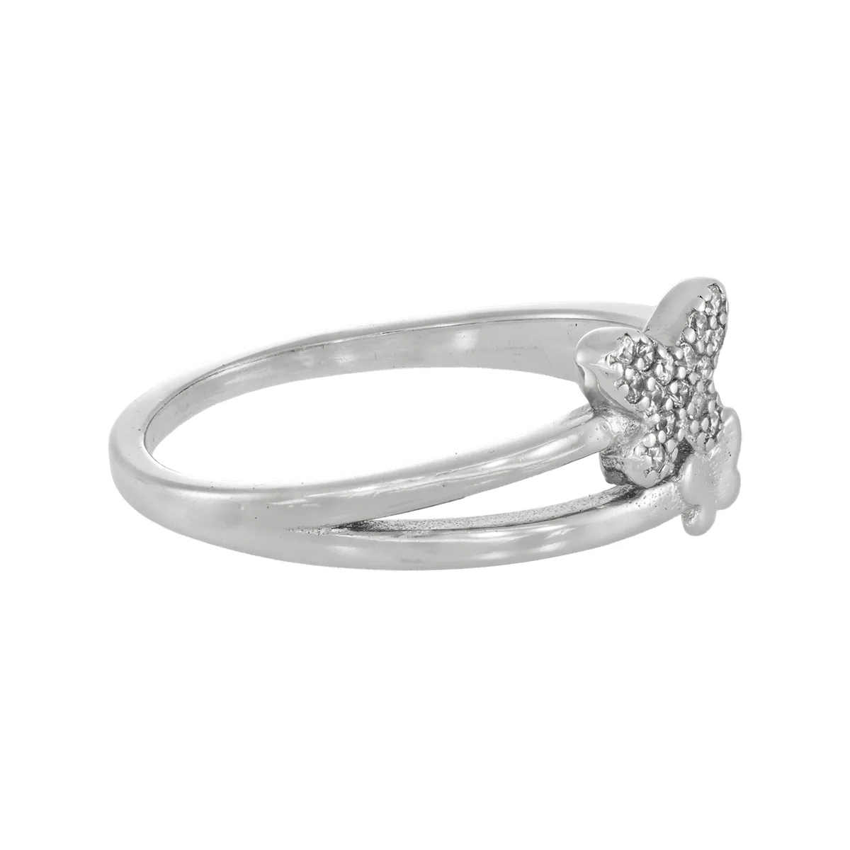 Anillo de mariposa en plata Ley 925, con zircones - Coleccion Sueños