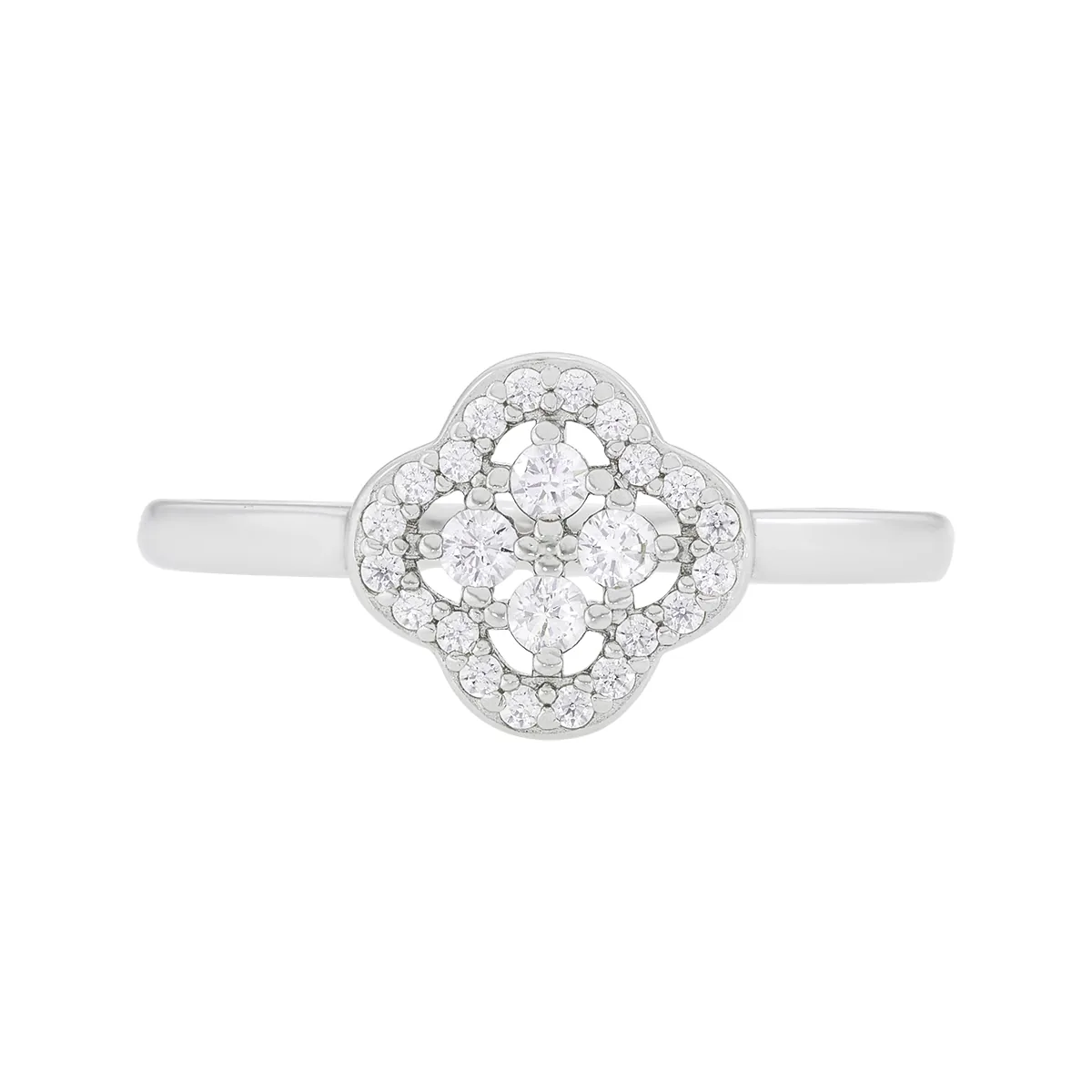 Anillo en plata Ley 925, con cristales, de la coleccion Sueños