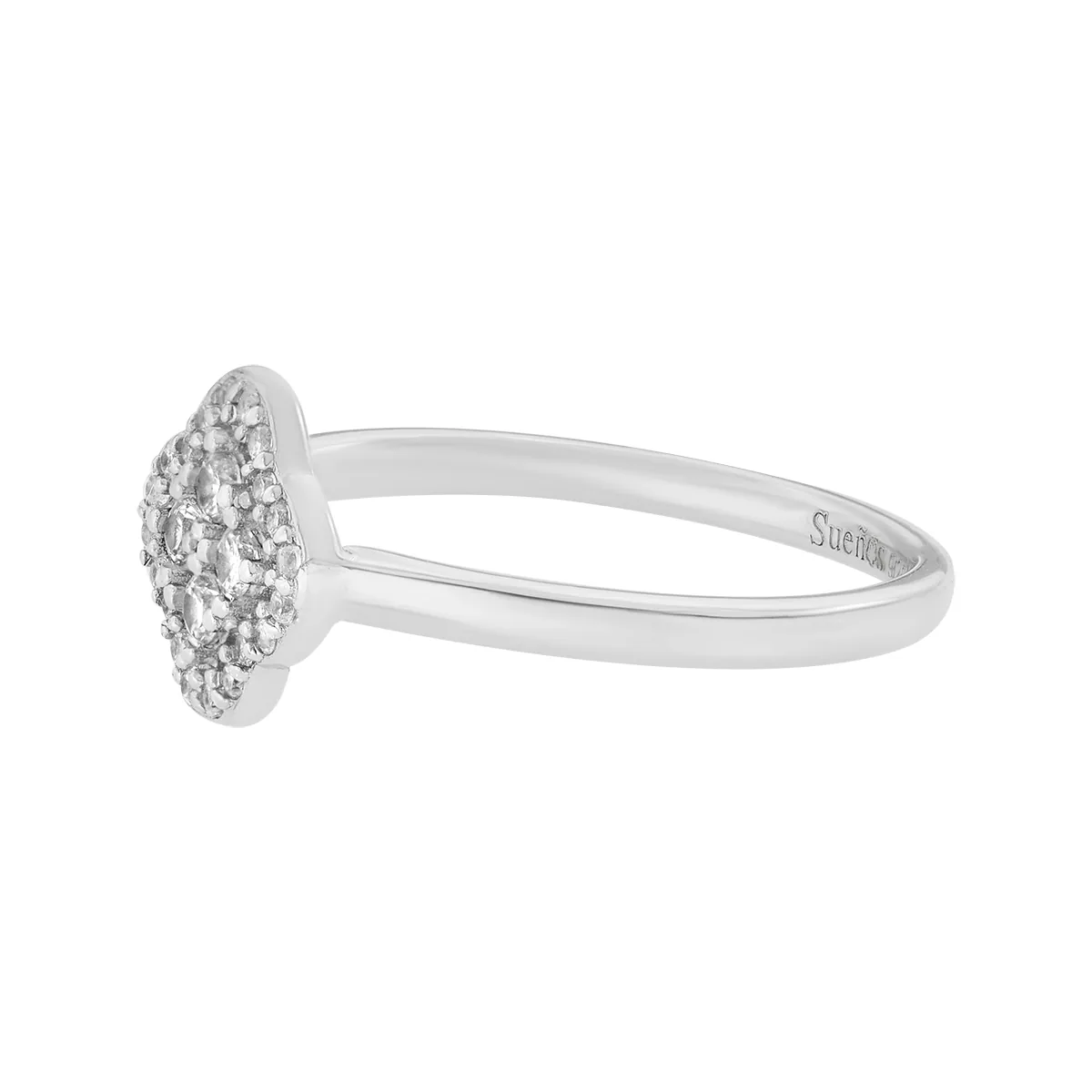 Anillo en plata Ley 925, con cristales, de la coleccion Sueños