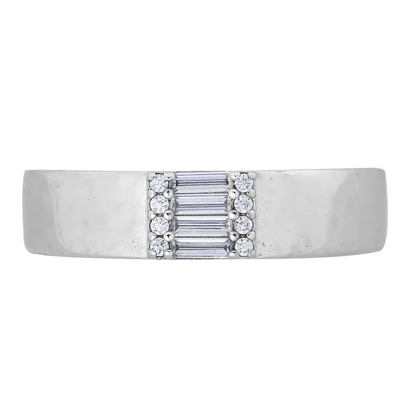 Anillo en plata Ley 925, con zircones, de la coleccion Sueños
