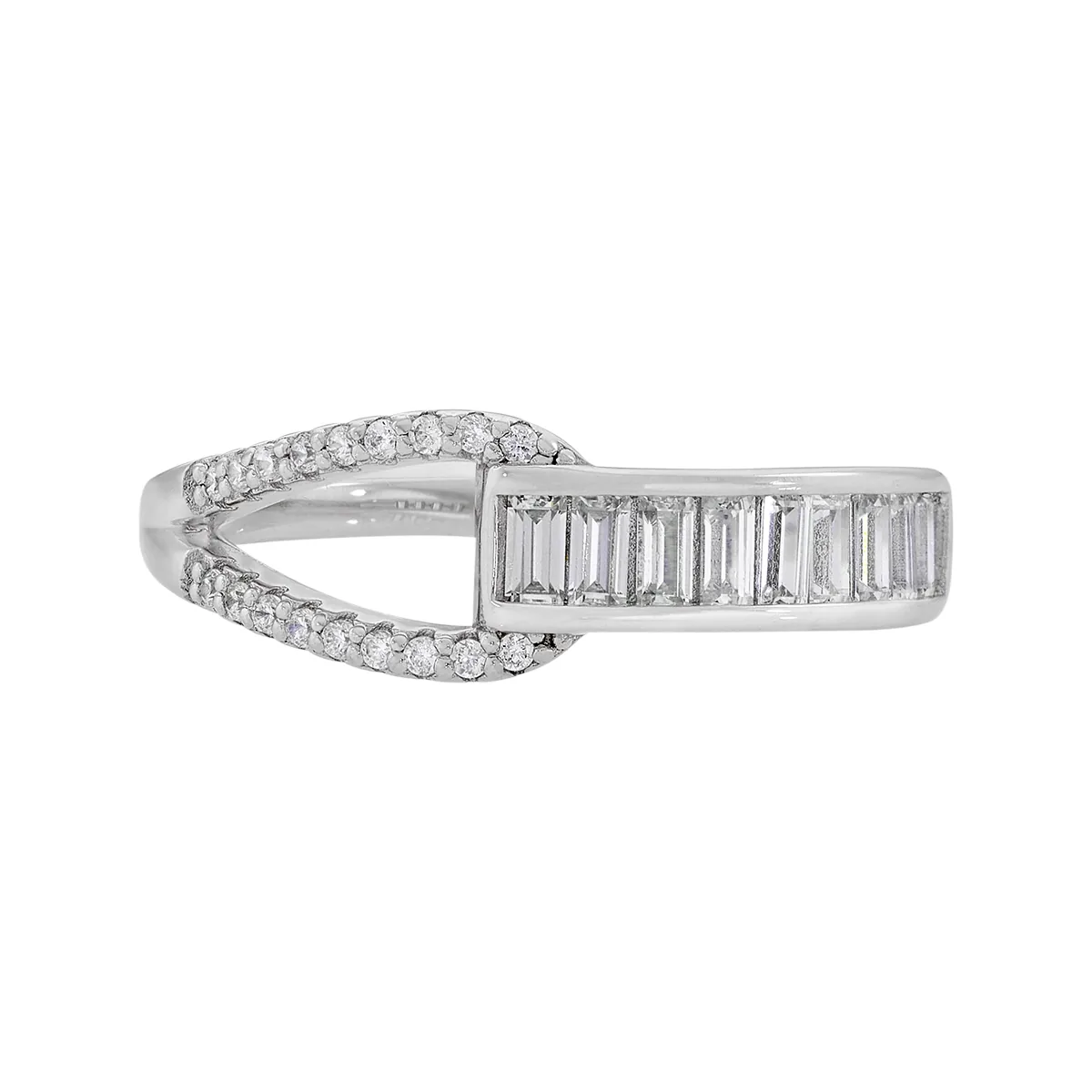 Anillo en plata Ley 925, con cristales, de la coleccion Sueños