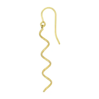 Aretes en oro amarillo de 18 Kilates, Espiral