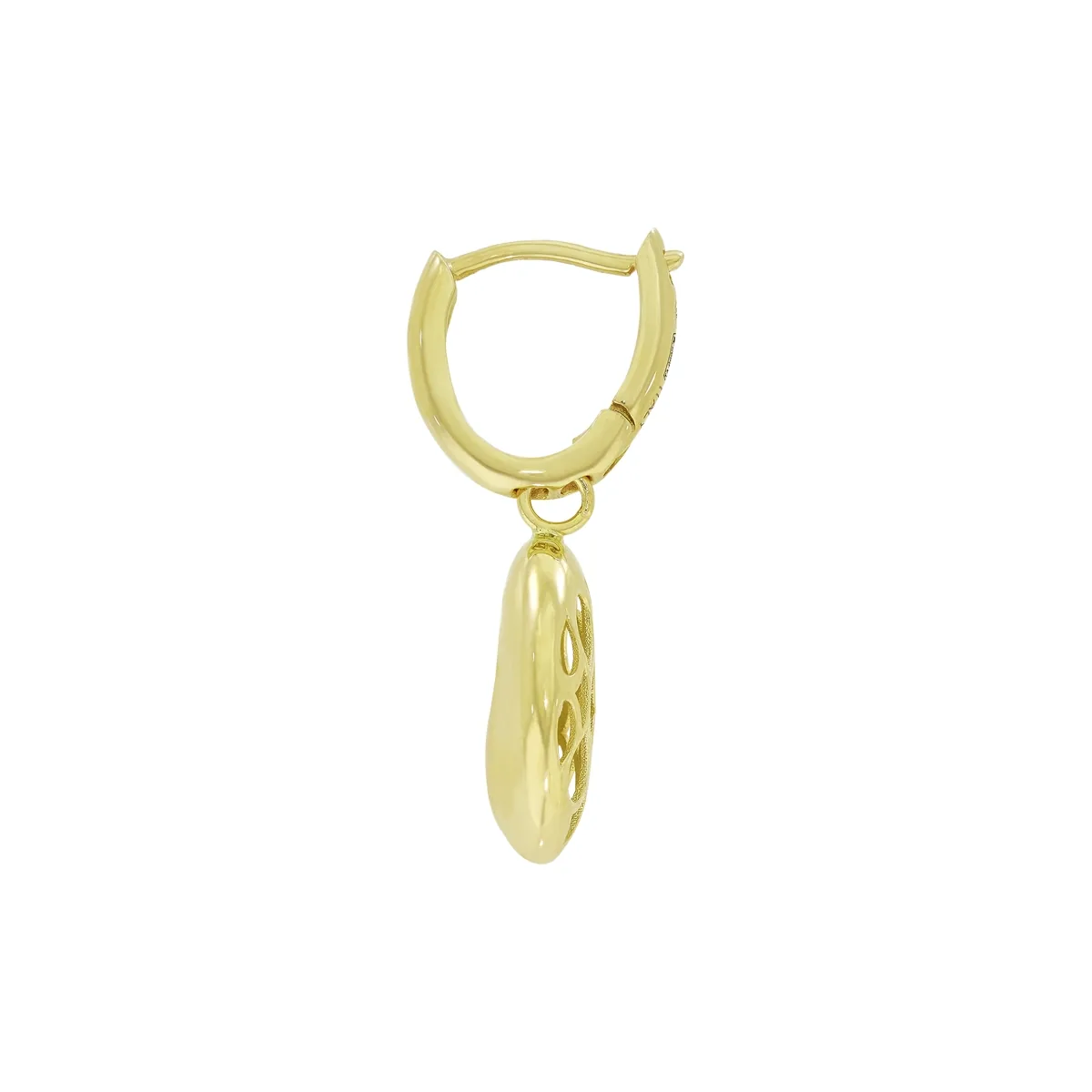 Aretes en oro amarillo de 18 Kilates, Lágrima