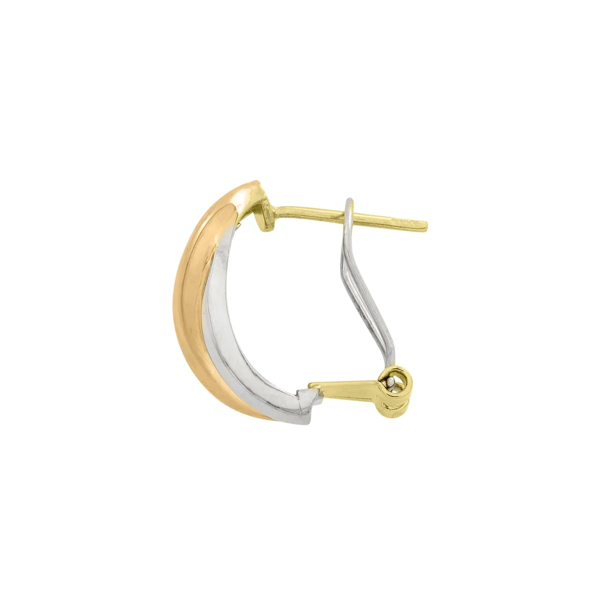Aretes en oro amarillo de 18 Kilates, Franjas