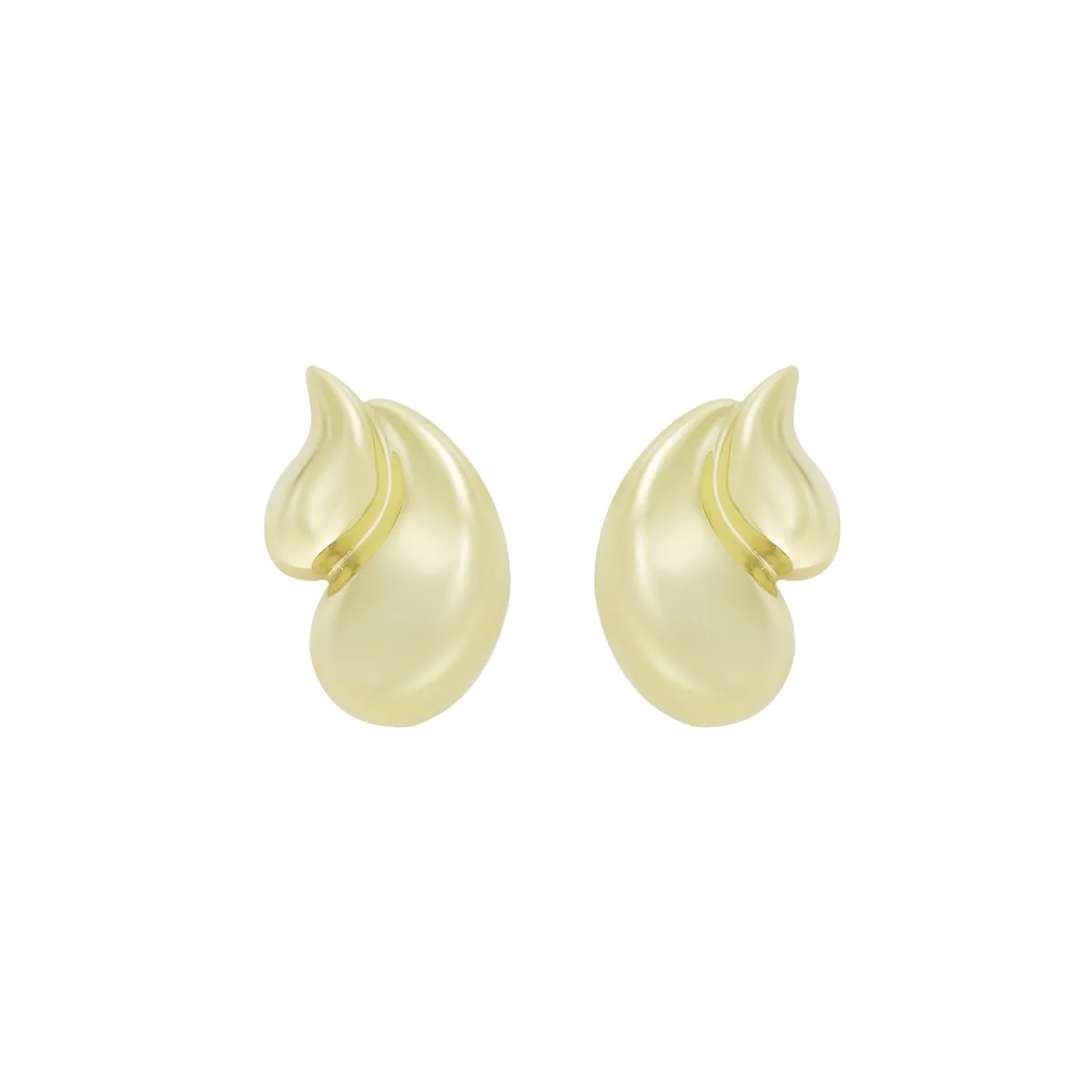 Aretes en oro amarillo de 18 Kilates, Gota