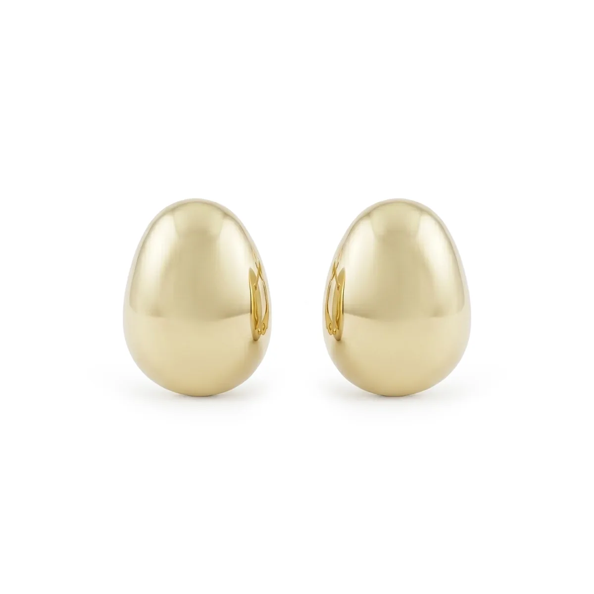 Aretes en oro amarillo de 18 Kilates, Lágrima