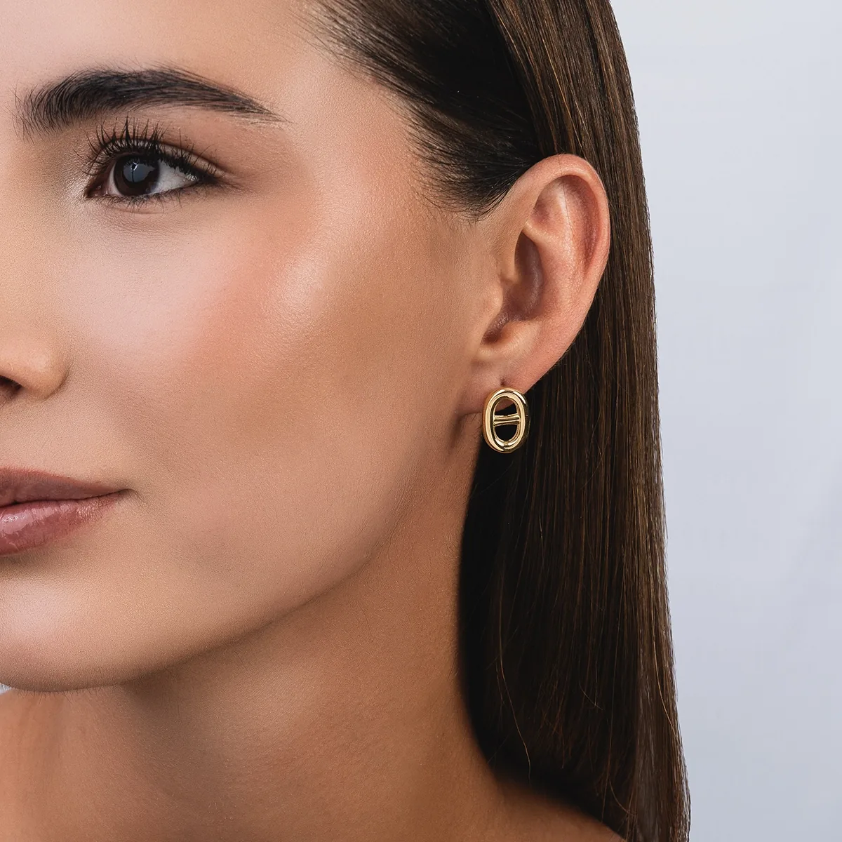 Aretes en oro amarillo de 18 Kilates