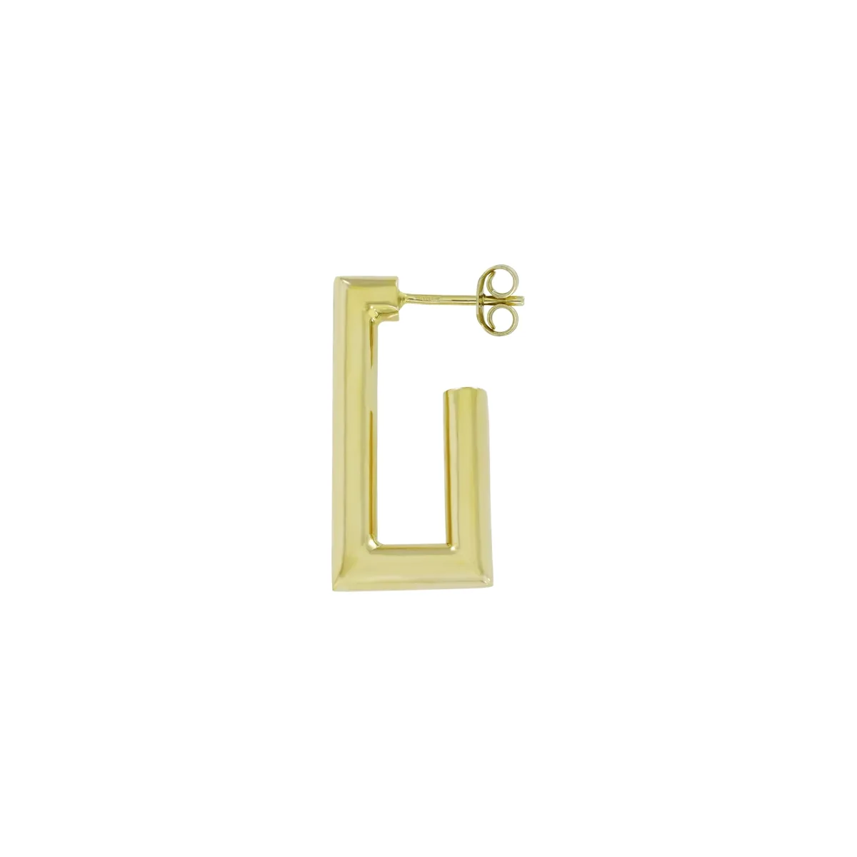 Aretes en oro amarillo de 18 Kilates, Figuras geométricas