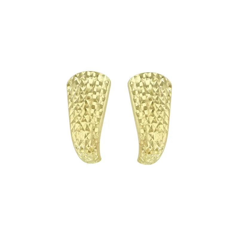 Aretes en oro amarillo de 18 Kilates con visos, Barras