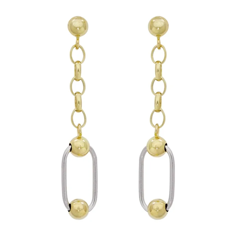 Aretes en oro amarillo de 18 Kilates, Figuras geométricas