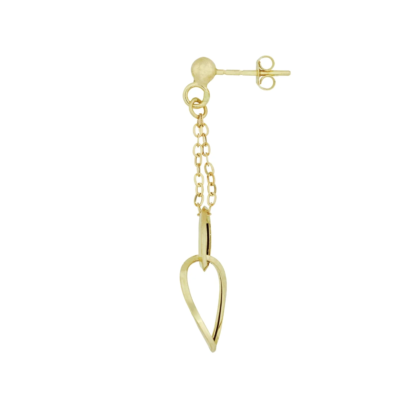 Aretes en oro amarillo de 18 Kilates, Figuras geométricas