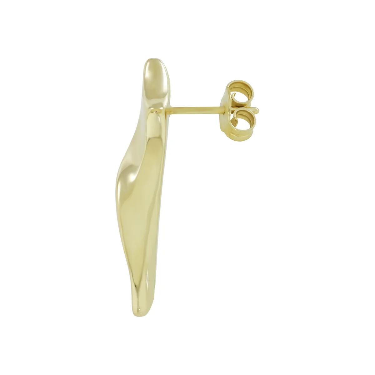 Aretes en oro amarillo de 18 Kilates, Barras