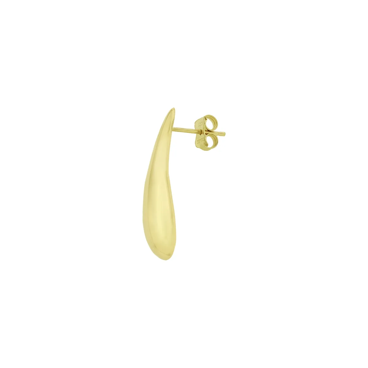 Aretes en oro amarillo de 18 Kilates, Gota
