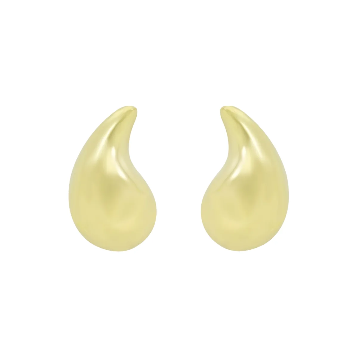 Aretes en oro amarillo de 18 Kilates, Gota