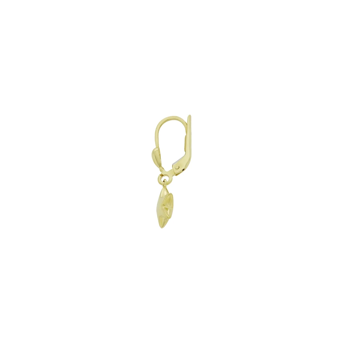 Aretes en oro amarillo de 18 Kilates, Estrella