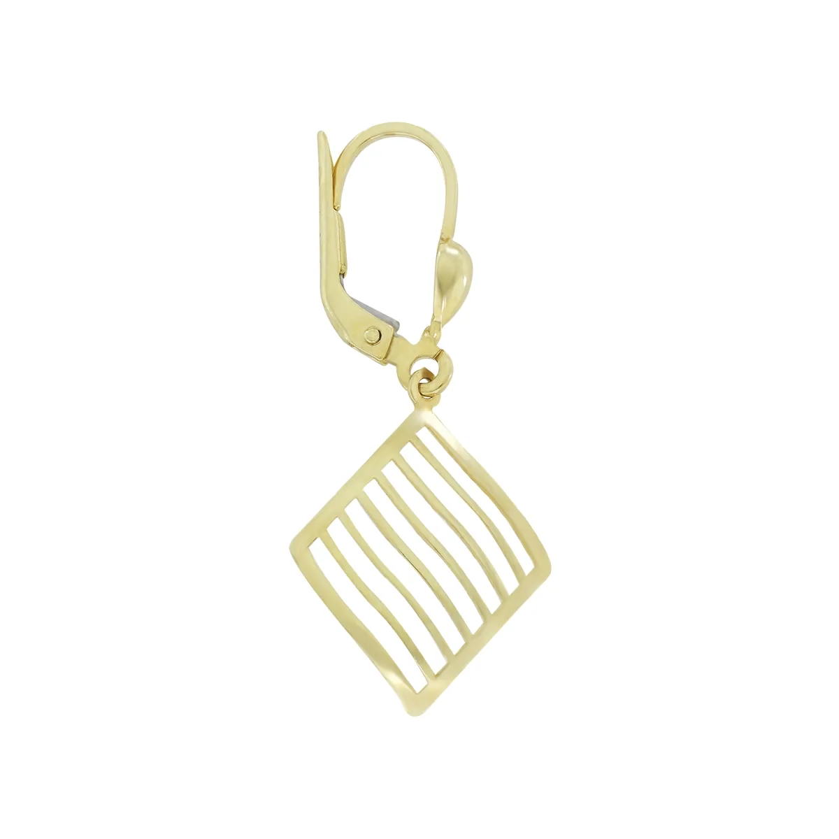Aretes en oro amarillo de 18 Kilates, Figuras geométricas
