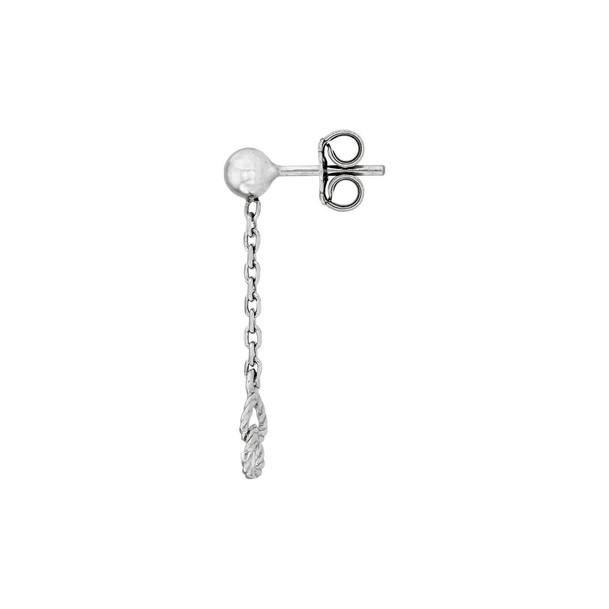 Aretes en plata Ley 925 con visos, Tiras, de la coleccion Sueños