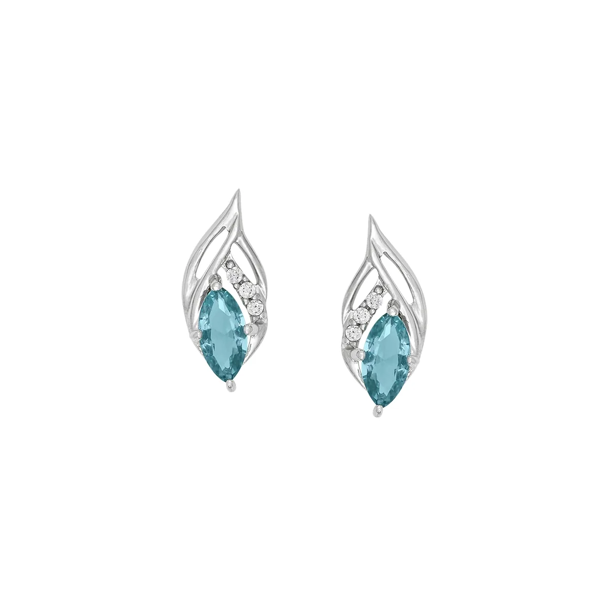 Aretes en plata Ley 925, Franjas, con 2 cristales centrales y decoración en cristales, de la coleccion Sueños